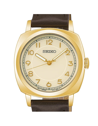 Reloj mujer Seiko Selection Solar The Steady Gold  STPX104  JDM 30,2mm  Dorado,