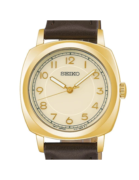 Reloj mujer Seiko Selection Solar The Steady Gold  STPX104  JDM 30,2mm  Dorado,