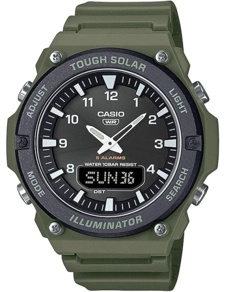 solar hombre Casio AQ-S820W-3B  52,2 mm × 46,6 mm × 13,8 mm Hora Mundial 100m