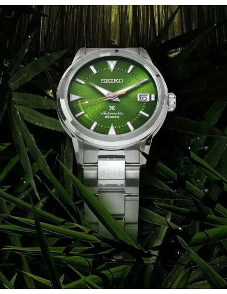 automático hombre Seiko Alpinist Prospex SPB435J SPB435J1 SPB435 38mm Laurel Save the Forest Bamboo Grove