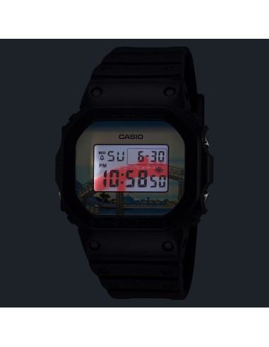 CASIO G-SHOCK DW-5600KHFM25-1JR JDM Special Edition Katsushika Hokusai Fukagawa Hecho en Japón