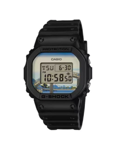 CASIO G-SHOCK DW-5600KHFM25-1JR JDM Special Edition Katsushika Hokusai Fukagawa Hecho en Japón
