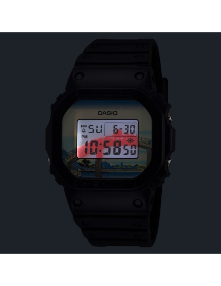 CASIO G-SHOCK DW-5600KHFM25-1JR JDM Special Edition Katsushika Hokusai Fukagawa Hecho en Japón
