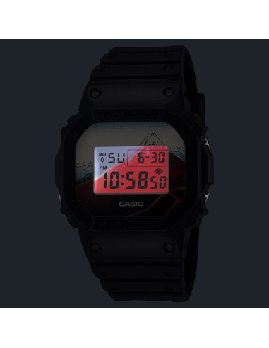Casio G-Shock DW-5600KHSH25-1JR JDM Special Edition  Hokusai Sanka Hakuu Kurofuji