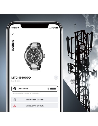 solar Bluetooth Radiocontrol hombre Casio G-Shock MTG-B4000D-1AJF JDM 45.3MM 200M WR cristal de zafiro