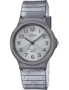 Reloj unisex clásico vintage Casio MQ-24S-8B correa translúcida