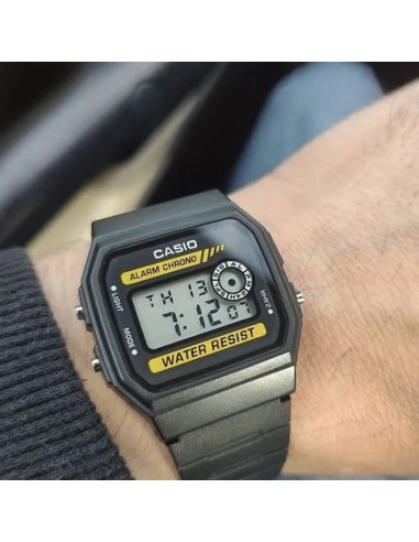 reloj clásico digital Casio F-94WA-9HDG 38,2 × 33,2 × 8,5 mm 7 años batería