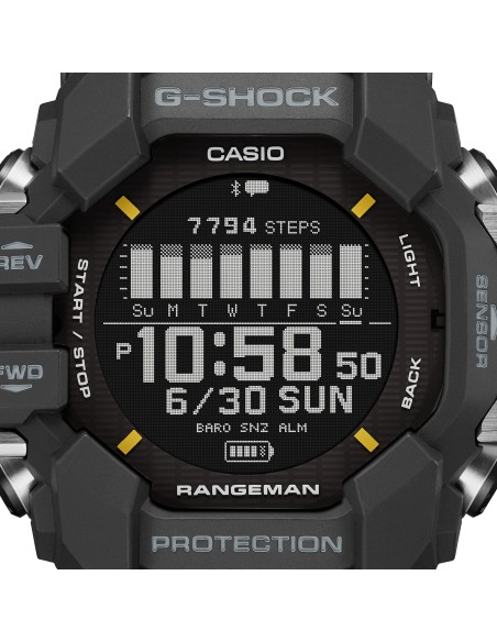 solar GPS Bluetooth Casio G-Shock Master of G Rangeman GPR-H1000-1JR 60.6 × 53.2 × 20.3 mm
