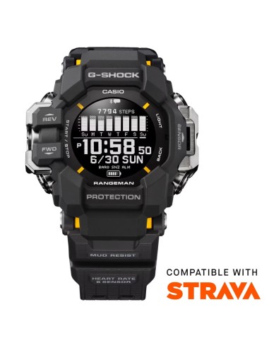 solar GPS Bluetooth Casio G-Shock Master of G Rangeman GPR-H1000-1JR 60.6 × 53.2 × 20.3 mm