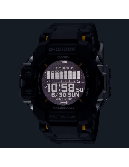solar GPS Bluetooth Casio G-Shock Master of G Rangeman GPR-H1000-1JR 60.6 × 53.2 × 20.3 mm