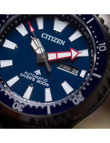 j automático buceo hombre Citizen Fugu NY0158-09L 44mm 200m WR cristal de zafiro