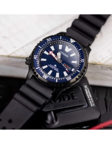 automático buceo hombre Citizen Fugu NY0158-09L 44mm 200m WR cristal de zafiro