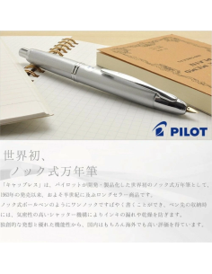 Pilot Capless "Special Alloy" Vanishing Point FCN-1MR-S-M Made in Japan Plumín Aleación de Acero