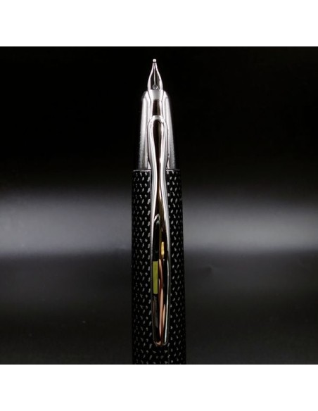 Pilot Capless "Kasuri" (Carbonesque) FCN-2MR-KB-M JDM  Plumín de Oro Gold Nib 18K