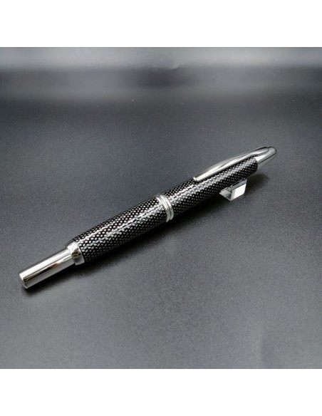 Pilot Capless "Kasuri" (Carbonesque) FCN-2MR-KB-M JDM  Plumín de Oro Gold Nib 18K