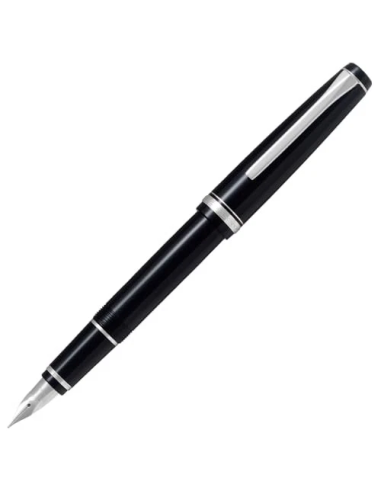 Pluma Estilográfica Pilot Metal Falcon (Elabo) FE-18SR-B-SM - Negro Plumín de Oro 14K Soft Medium