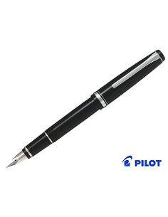 Pluma Estilográfica Pilot Metal Falcon (Elabo) FE-18SR-B-SM - Negro Plumín de Oro 14K Soft Medium