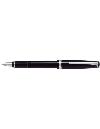 Pluma Estilográfica Pilot Metal Falcon (Elabo) FE-18SR-B-SM - Negro Plumín de Oro 14K Soft Medium