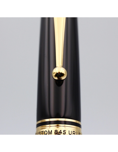 Pilot Custom 845 Urushi  FKV-5MR-B-M JDM - Ebonita Negra - Plumín Oro 18K