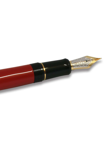 Pilot Custom 845 Urushi  FKV-5MR-R-M JDM - Vermilion (Rojo Bermellón) - Ebonita y Oro 18K
