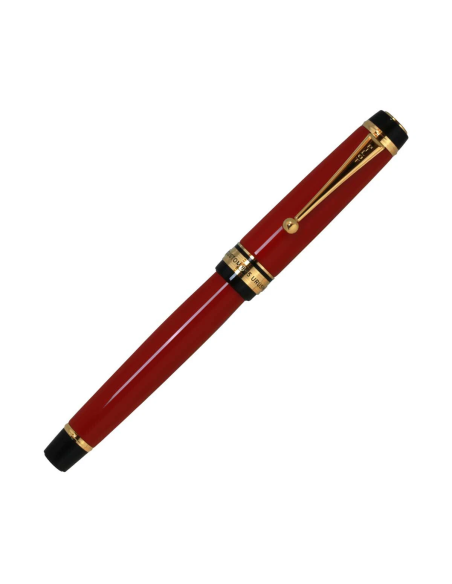 Pilot Custom 845 Urushi  FKV-5MR-R-M JDM - Vermilion (Rojo Bermellón) - Ebonita y Oro 18K