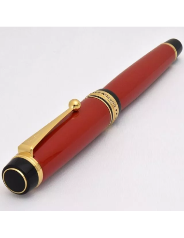 Pilot Custom 845 Urushi  FKV-5MR-R-M JDM - Vermilion (Rojo Bermellón) - Ebonita y Oro 18K