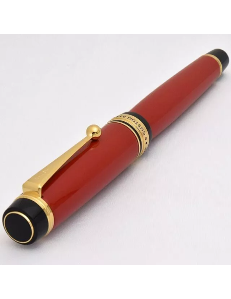 Pilot Custom 845 Urushi  FKV-5MR-R-M JDM - Vermilion (Rojo Bermellón) - Ebonita y Oro 18K