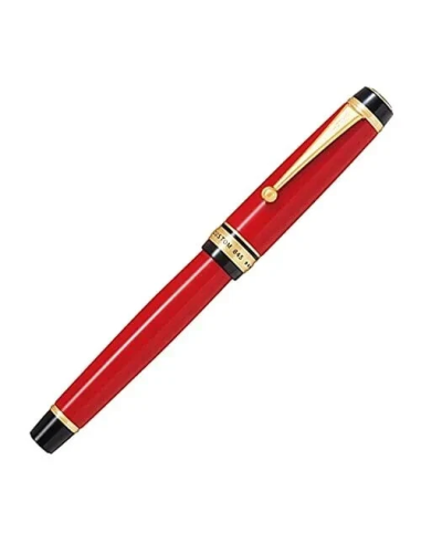 Pilot Custom 845 Urushi  FKV-5MR-R-M JDM - Vermilion (Rojo Bermellón) - Ebonita y Oro 18K