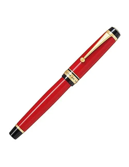Pilot Custom 845 Urushi  FKV-5MR-R-M JDM - Vermilion (Rojo Bermellón) - Ebonita y Oro 18K