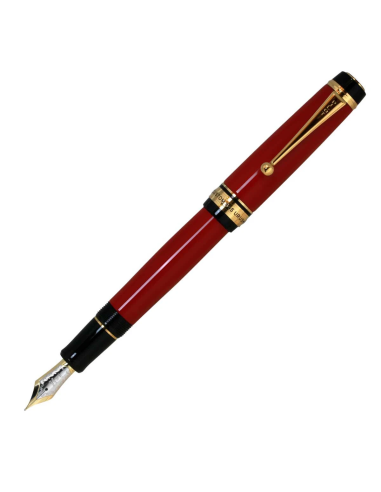 Pilot Custom 845 Urushi  FKV-5MR-R-M JDM - Vermilion (Rojo Bermellón) - Ebonita y Oro 18K