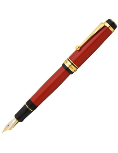 Pilot Custom 845 Urushi  FKV-5MR-R-M JDM - Vermilion (Rojo Bermellón) - Ebonita y Oro 18K