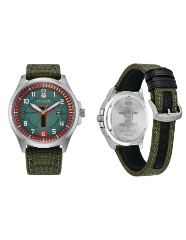 solar hombre Citizen Star Wars Boba Fett AW1418-06W 44mm 100m