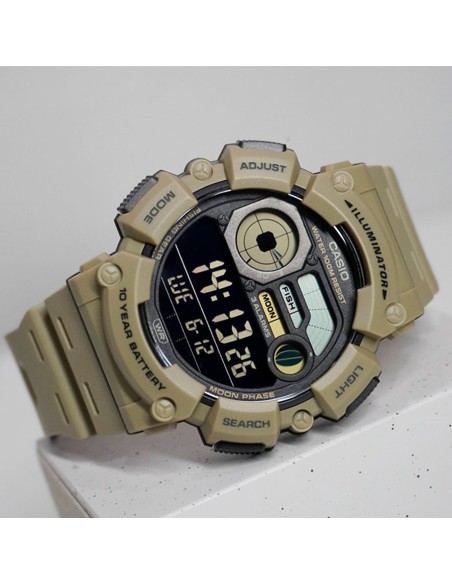 copy of reloj hombre deportivo Casio WS-1500H-5AV Fases Lunares 10 años batería Modo Pesca