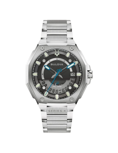Reloj hombre Bulova X Series 98B456 42mm 100m WR cristal de zafiro correa de acero 2