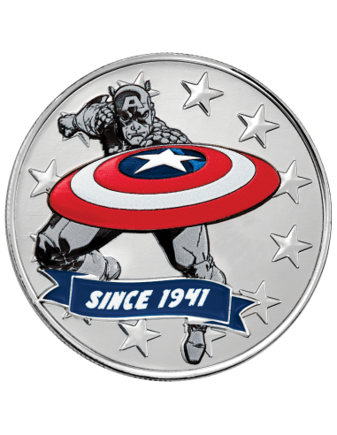solar hombre Citizen CA7046-46W Eco‑Drive Chronograph “Captain America 85th Anniversary” 41 mm
