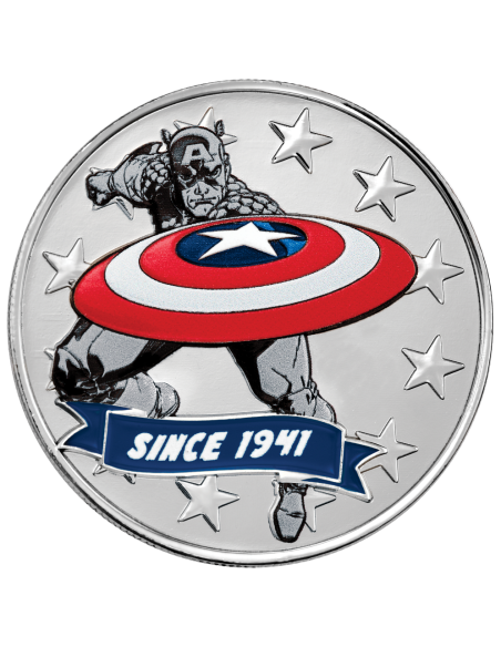 solar hombre Citizen CA7046-46W Eco‑Drive Chronograph “Captain America 85th Anniversary” 41 mm