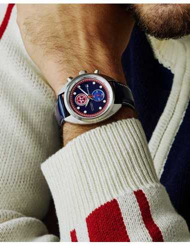 solar hombre Citizen CA7046-46W Eco‑Drive Chronograph “Captain America 85th Anniversary” 41 mm