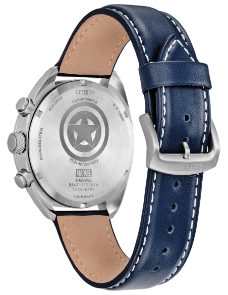 solar hombre Citizen CA7046-46W Eco‑Drive Chronograph “Captain America 85th Anniversary” 41 mm