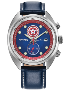 solar hombre Citizen CA7046-46W Eco‑Drive Chronograph “Captain America 85th Anniversary” 41 mm