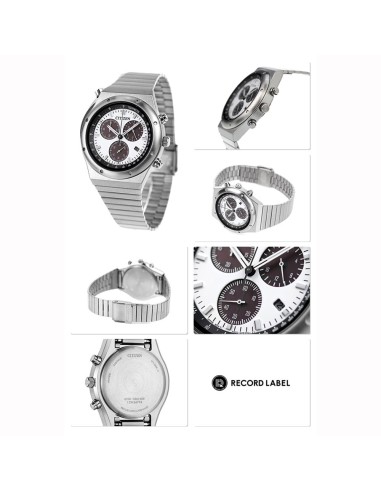 cronógrafo solar unisex Citizen Eco-Drive AT2541-54A JDM "Record Label 1984" 38mm