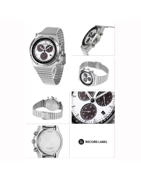 cronógrafo solar unisex Citizen Eco-Drive AT2541-54A JDM "Record Label 1984" 38mm