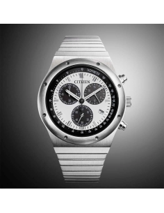 cronógrafo solar unisex Citizen Eco-Drive AT2541-54A JDM "Record Label 1984" 38mm