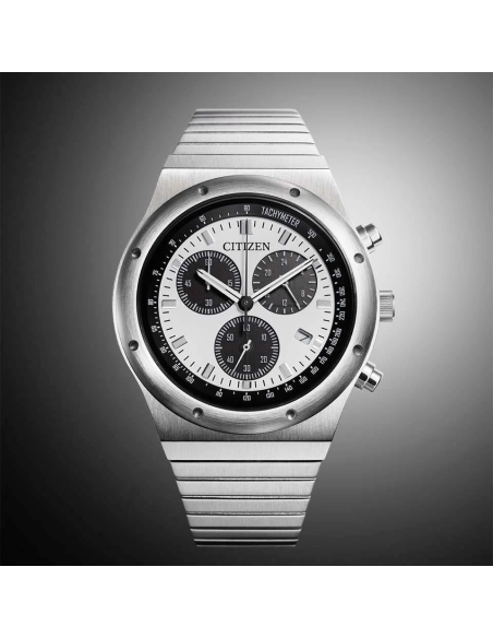 cronógrafo solar unisex Citizen Eco-Drive AT2541-54A JDM "Record Label 1984" 38mm