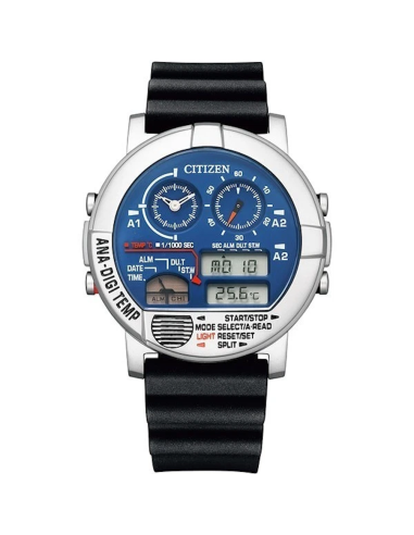 cuarzo cronógrafo Citizen Ana-Digi Temp JG0070-20L Record Label JDM 43,8Mmm