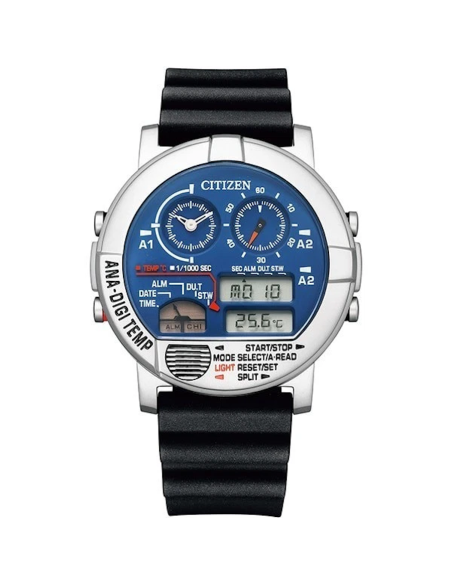 Reloj cuarzo cronógrafo Citizen Ana-Digi Temp JG0070-20L Record Label JDM 43,8Mmm