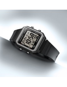 unisex digital Casio W-221H-1AJF JDM 38.4mm Hora Mundial batería 10 años 50m WR JDM 2