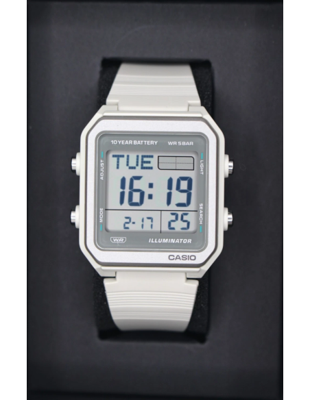 unisex digital Casio W-221H-8AJF JDM 38.4mm Hora Mundial batería 10 años 50m WR JDM