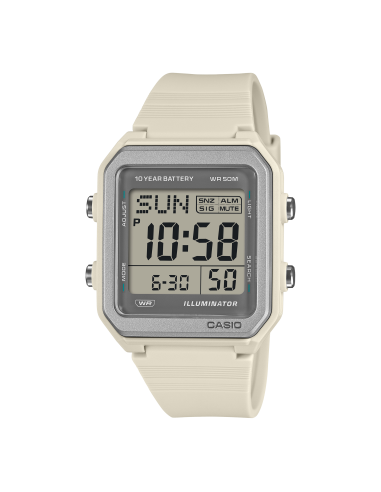 unisex digital Casio W-221H-8AJF JDM 38.4mm Hora Mundial batería 10 años 50m WR JDM