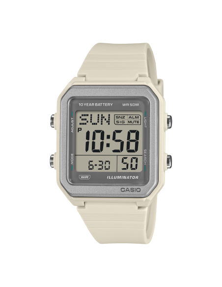 unisex digital Casio W-221H-8AJF JDM 38.4mm Hora Mundial batería 10 años 50m WR JDM