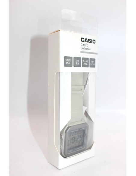 unisex digital Casio W-221H-8AJF JDM 38.4mm Hora Mundial batería 10 años 50m WR JDM